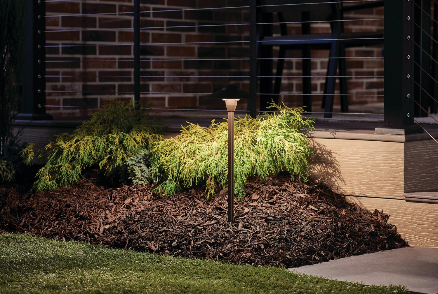 One Light Path & Spread Textured Architectural Bronze Outdoor Path Lights special offer