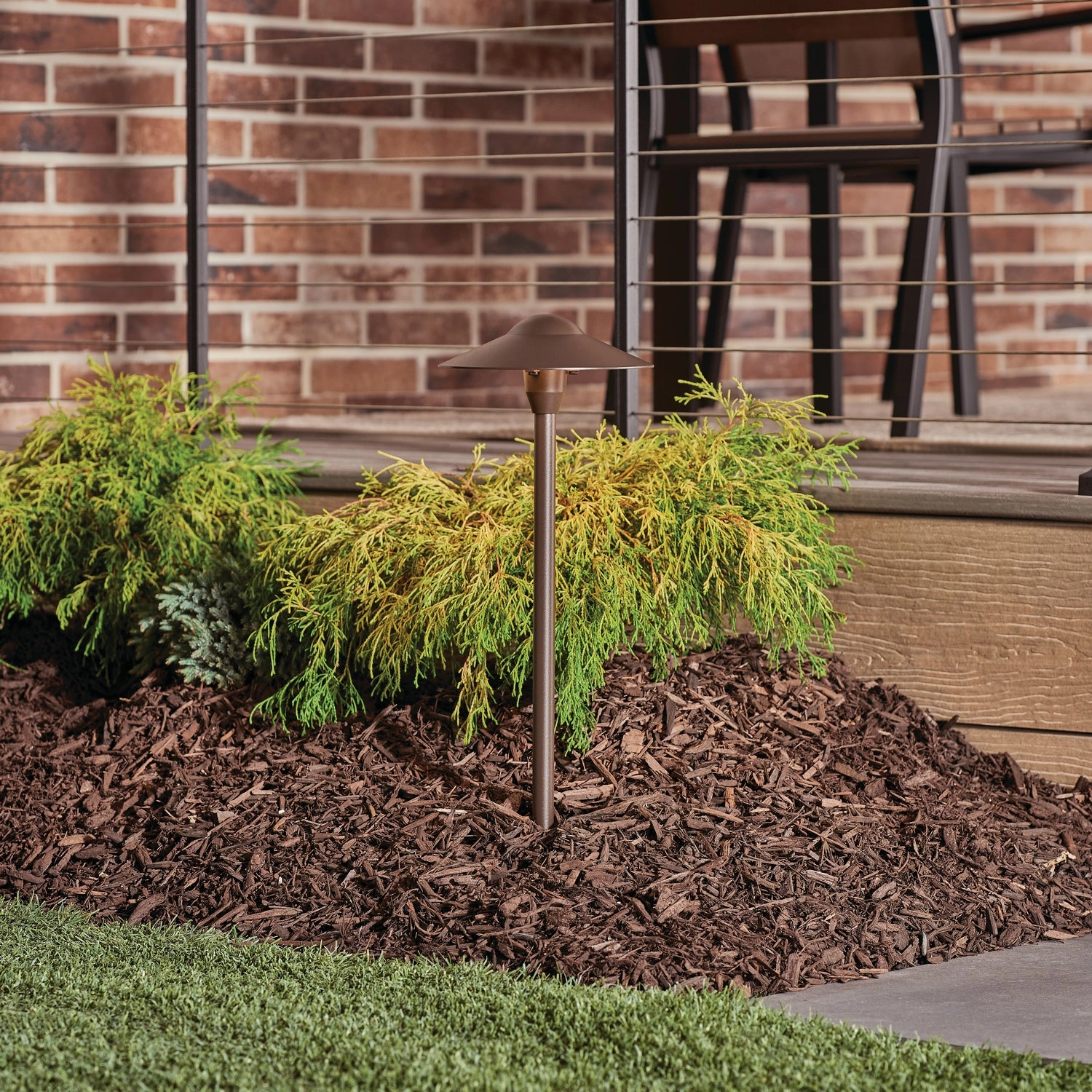 One Light Path & Spread Textured Architectural Bronze Outdoor Path Lights special offer