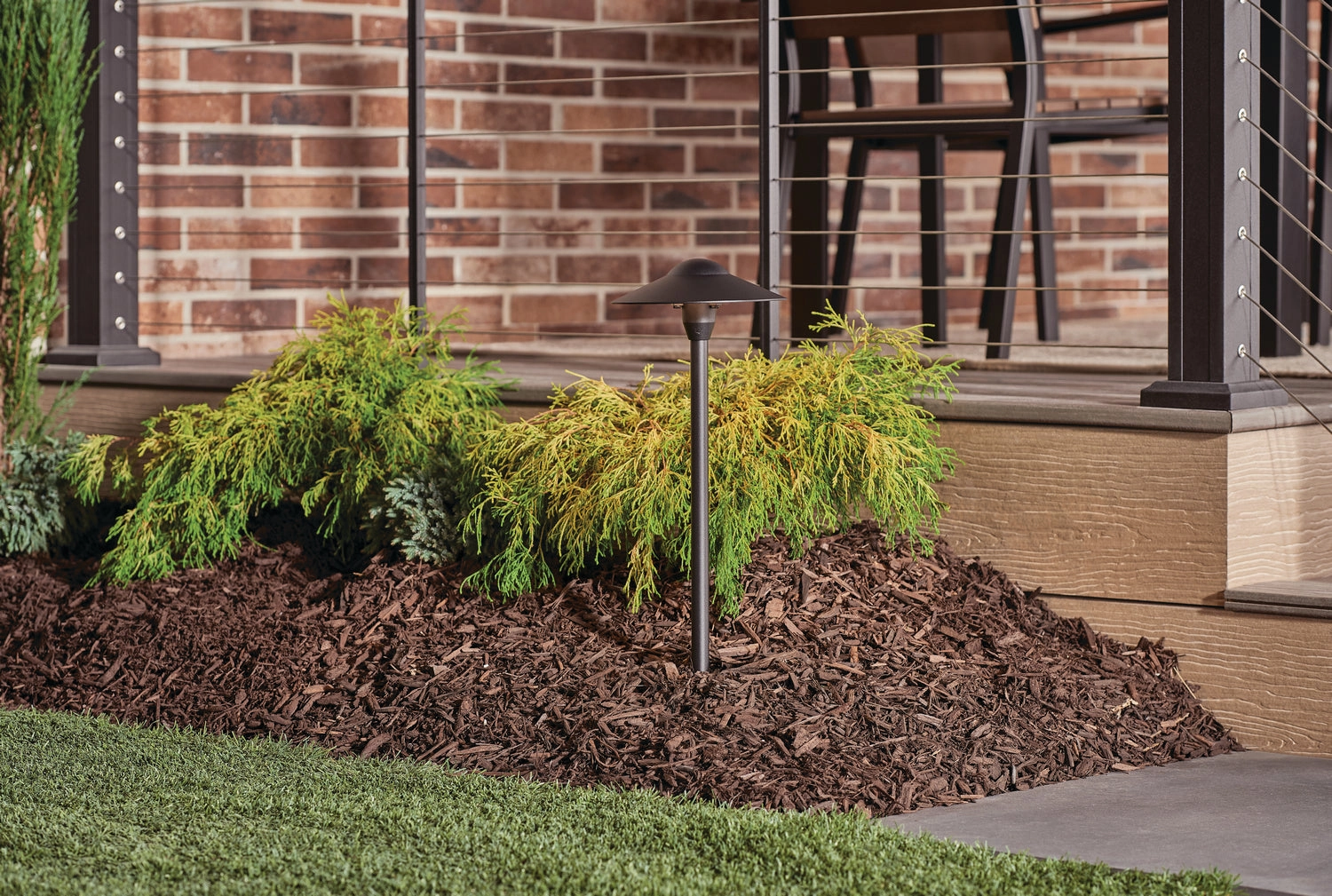 One Light Path & Spread Textured Black Outdoor Path Lights special offer