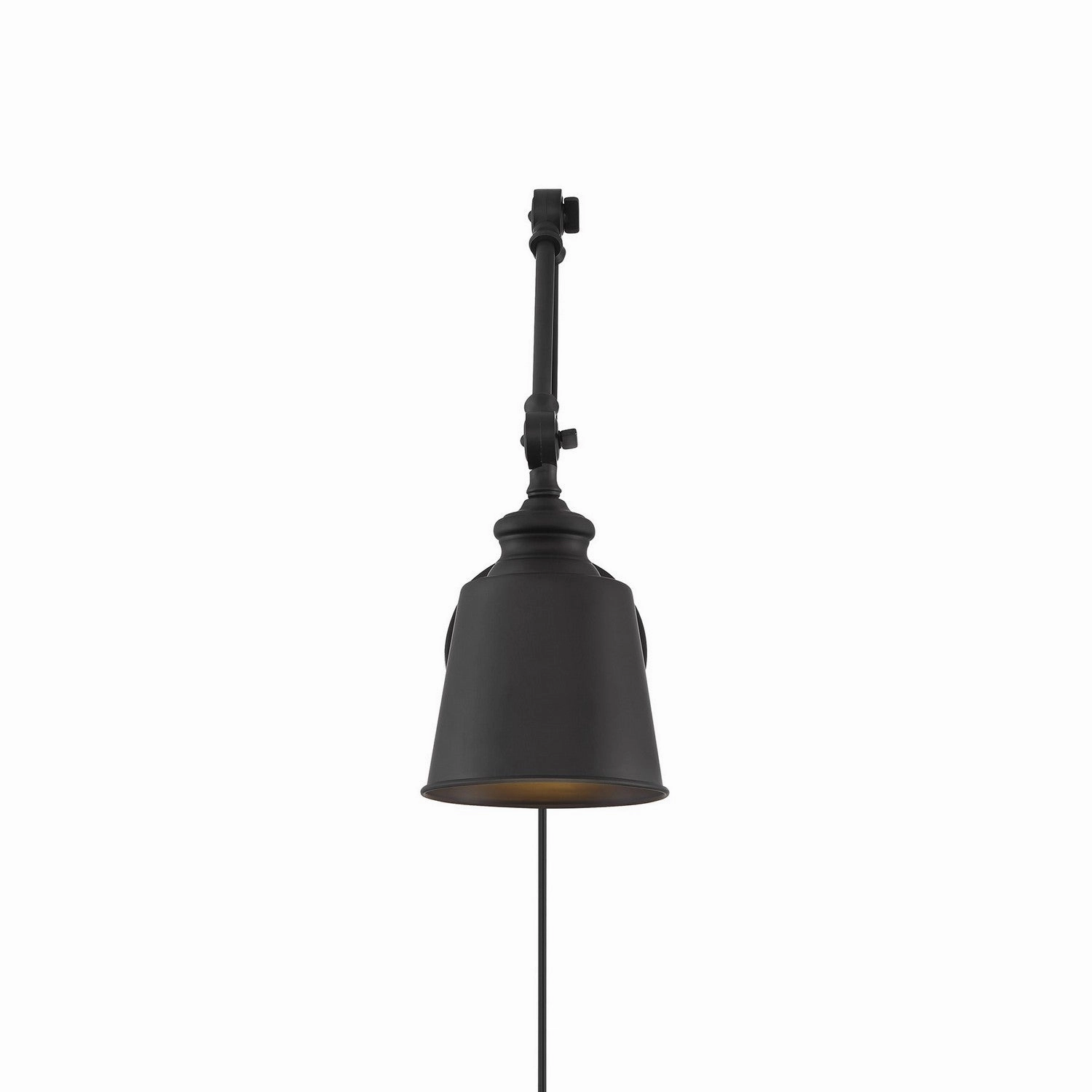 One Light Wall Sconce (Set of 2) Matte Black Budget Wall Lights now available