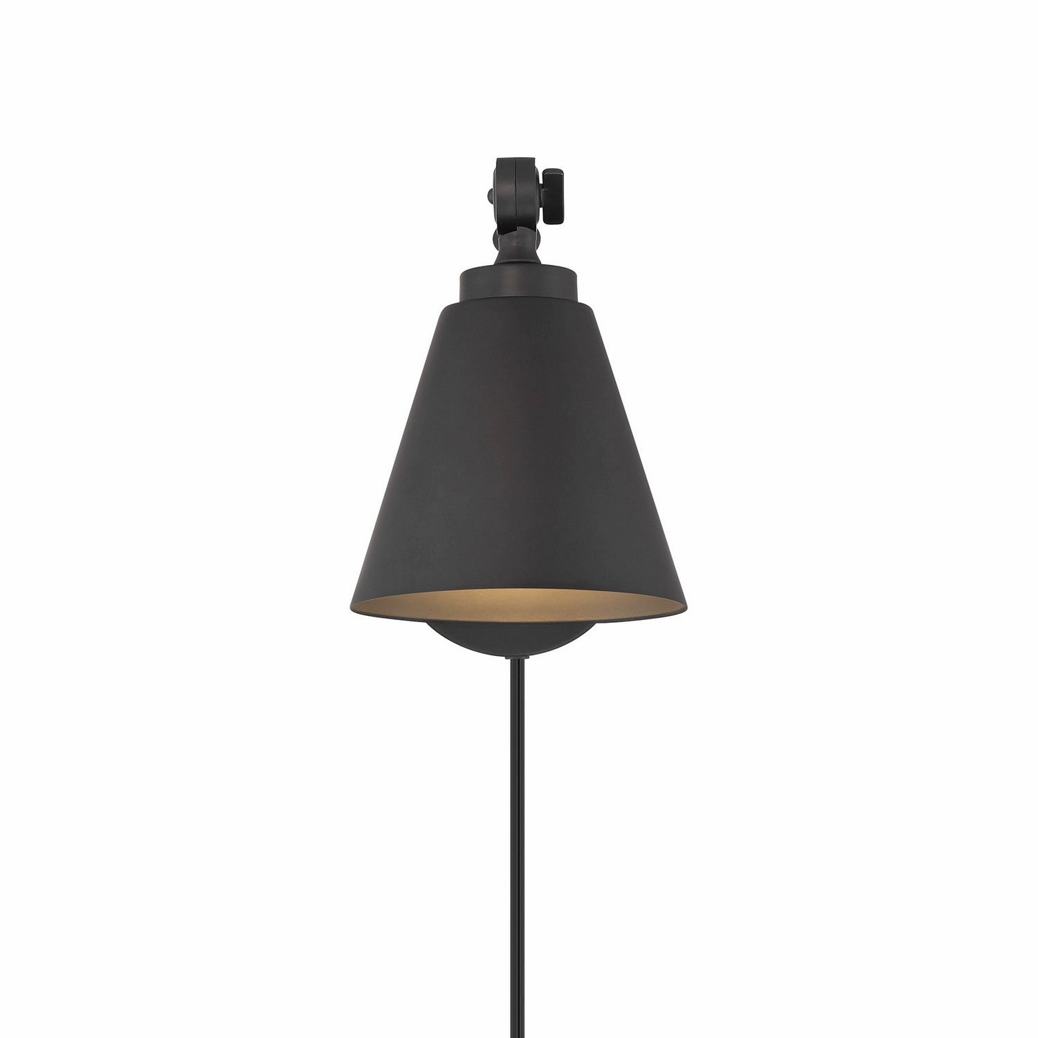 One Light Wall Sconce (Set of 2) Matte Black Budget Wall Lights now available