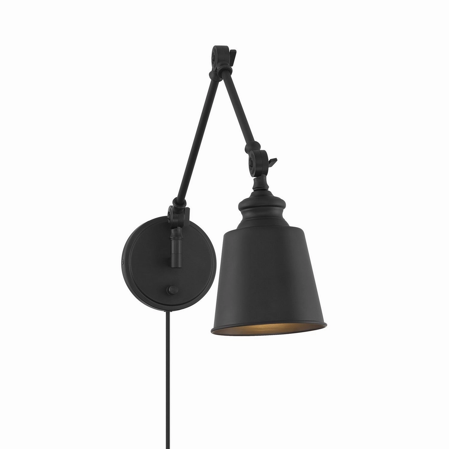 One Light Wall Sconce (Set of 2) Matte Black Wall Lights for decor discount