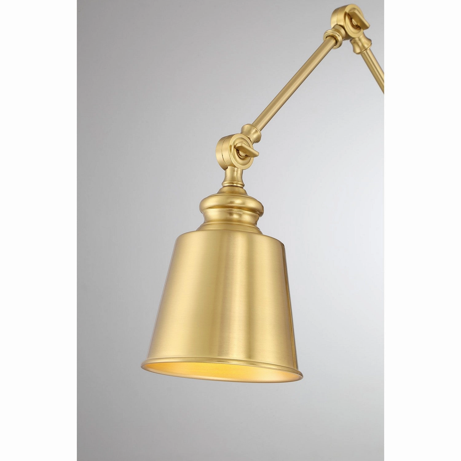 One Light Wall Sconce (Set of 2) Natural Brass Budget Wall Lights now available