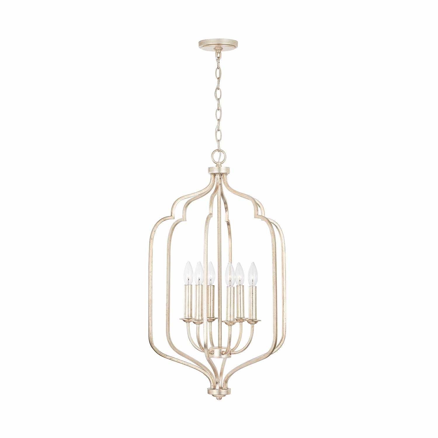 Ophelia Six Light Foyer Winter Gold Ceiling Light Fixtures on sale