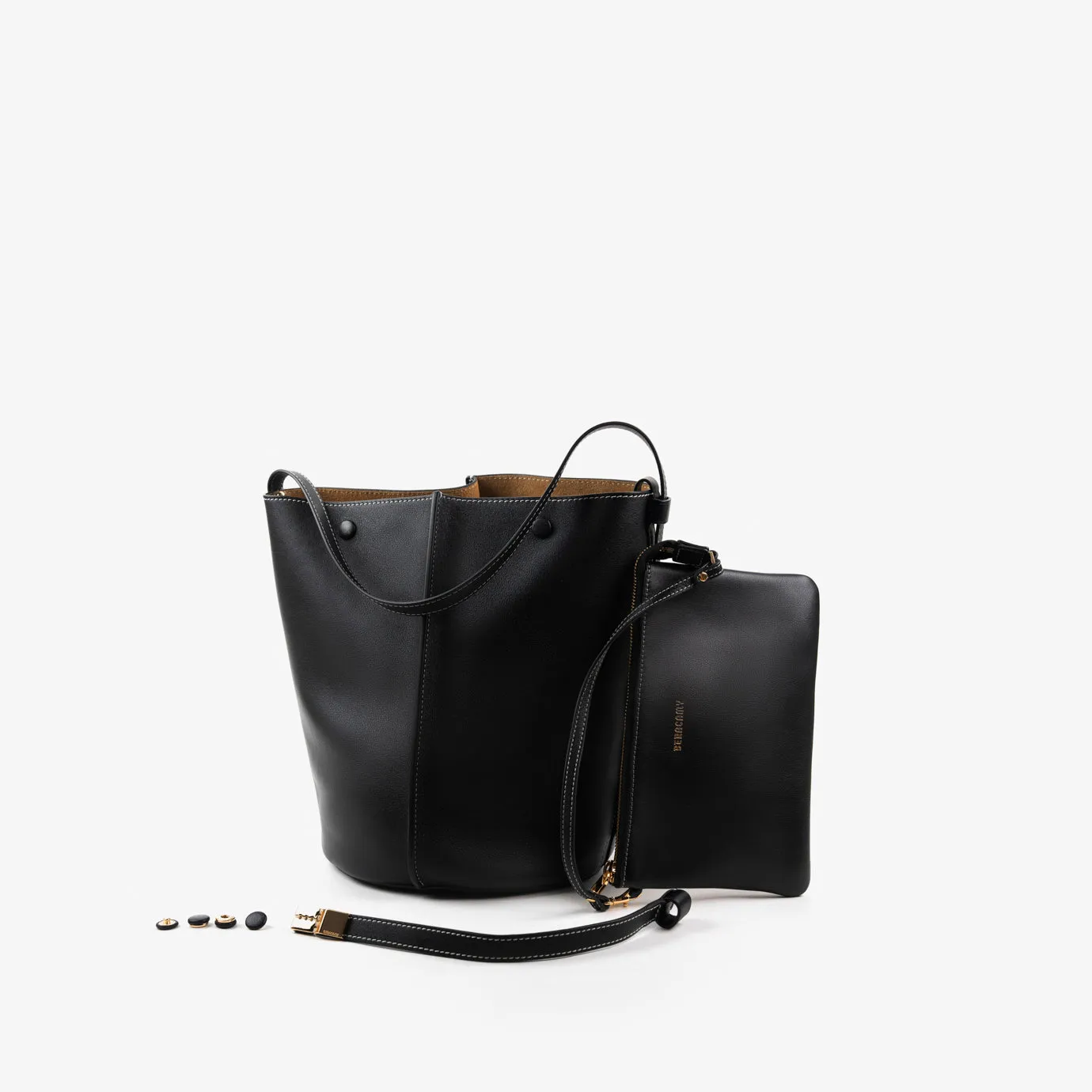 ORUKAMI Flat Hook Convertible Bucket Tote - Black