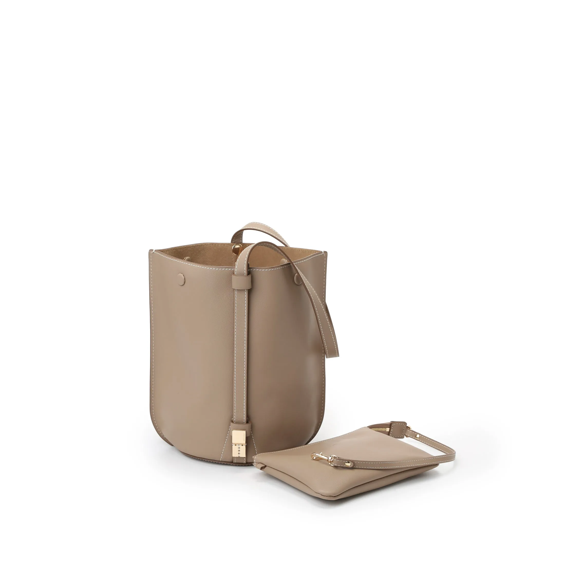 Orukami Flat Hook Convertible Bucket Tote Small - Toffee