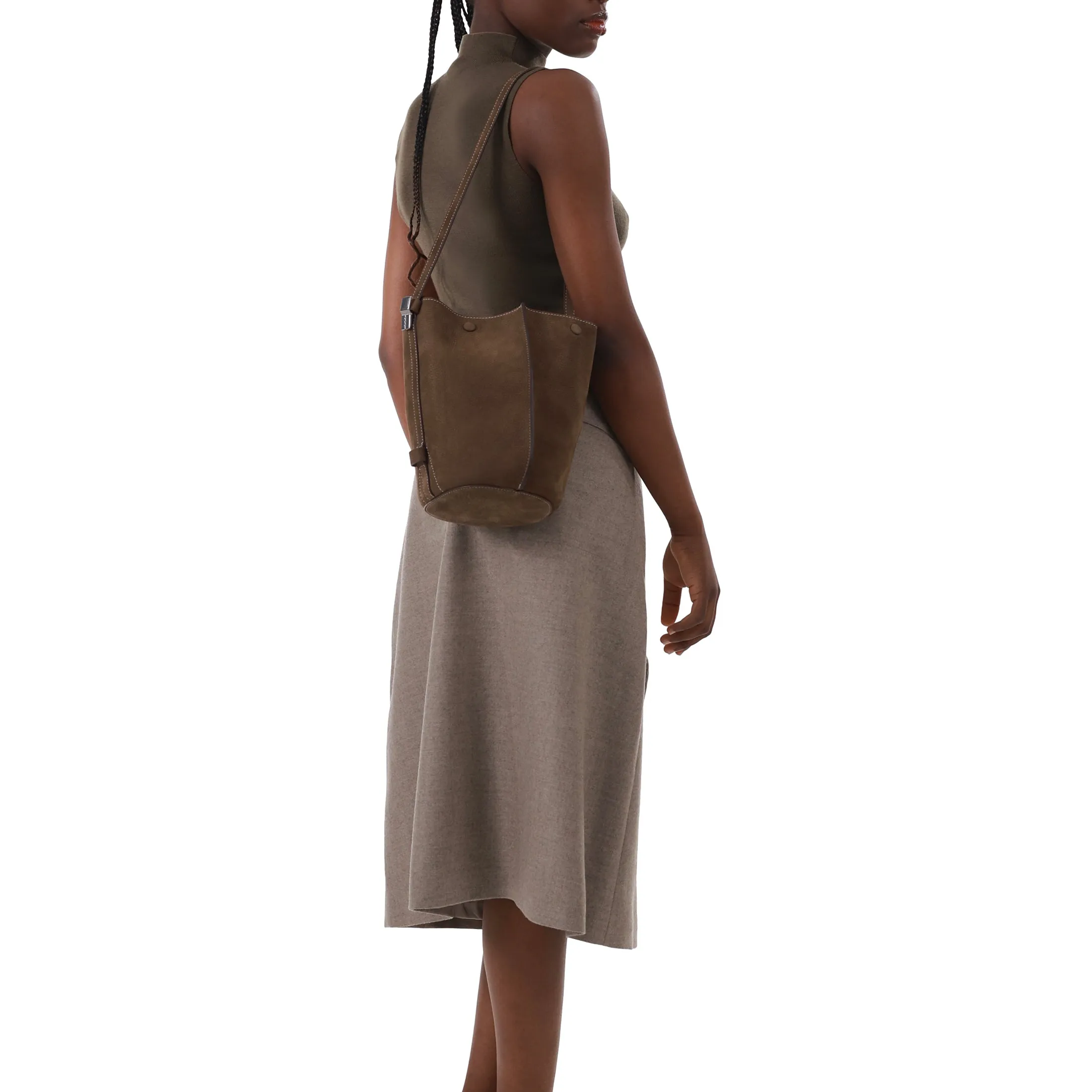 Orukami Flat Hook Convertible Bucket Tote Small - Toffee