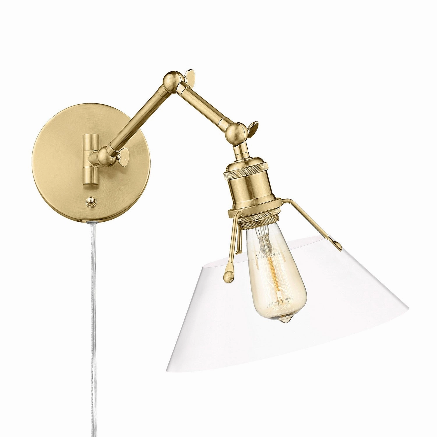 Orwell One Light Wall Sconce Brushed Champagne Bronze Wall Lights for decor discount