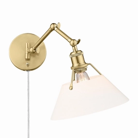 Orwell One Light Wall Sconce Brushed Champagne Bronze Wall Lights for decor discount