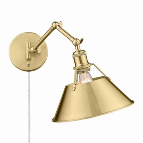Orwell One Light Wall Sconce Brushed Champagne Bronze Wall Lights for decor discount