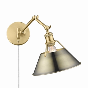Orwell One Light Wall Sconce Brushed Champagne Bronze Wall Lights for decor discount