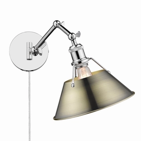 Orwell One Light Wall Sconce Chrome Wall Lights for decor discount