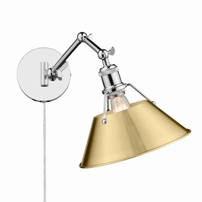 Orwell One Light Wall Sconce Chrome Wall Lights for decor discount
