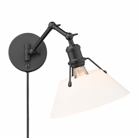Orwell One Light Wall Sconce Matte Black Wall Lights for decor discount
