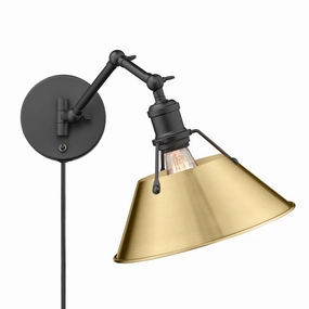 Orwell One Light Wall Sconce Matte Black Wall Lights for decor discount