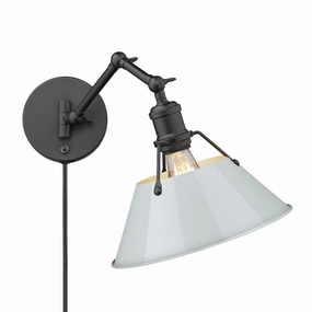 Orwell One Light Wall Sconce Matte Black Wall Lights for decor discount
