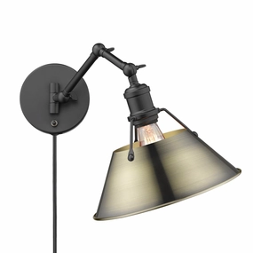 Orwell One Light Wall Sconce Matte Black Wall Lights for decor discount