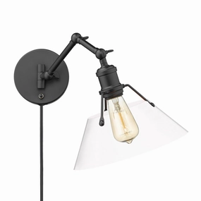 Orwell One Light Wall Sconce Matte Black Wall Lights for decor discount