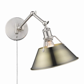 Orwell One Light Wall Sconce Pewter Wall Lights for decor discount