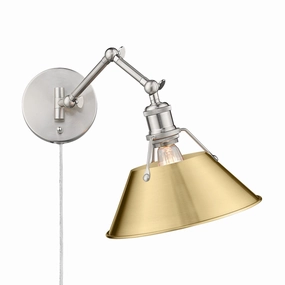 Orwell One Light Wall Sconce Pewter Wall Lights for decor discount