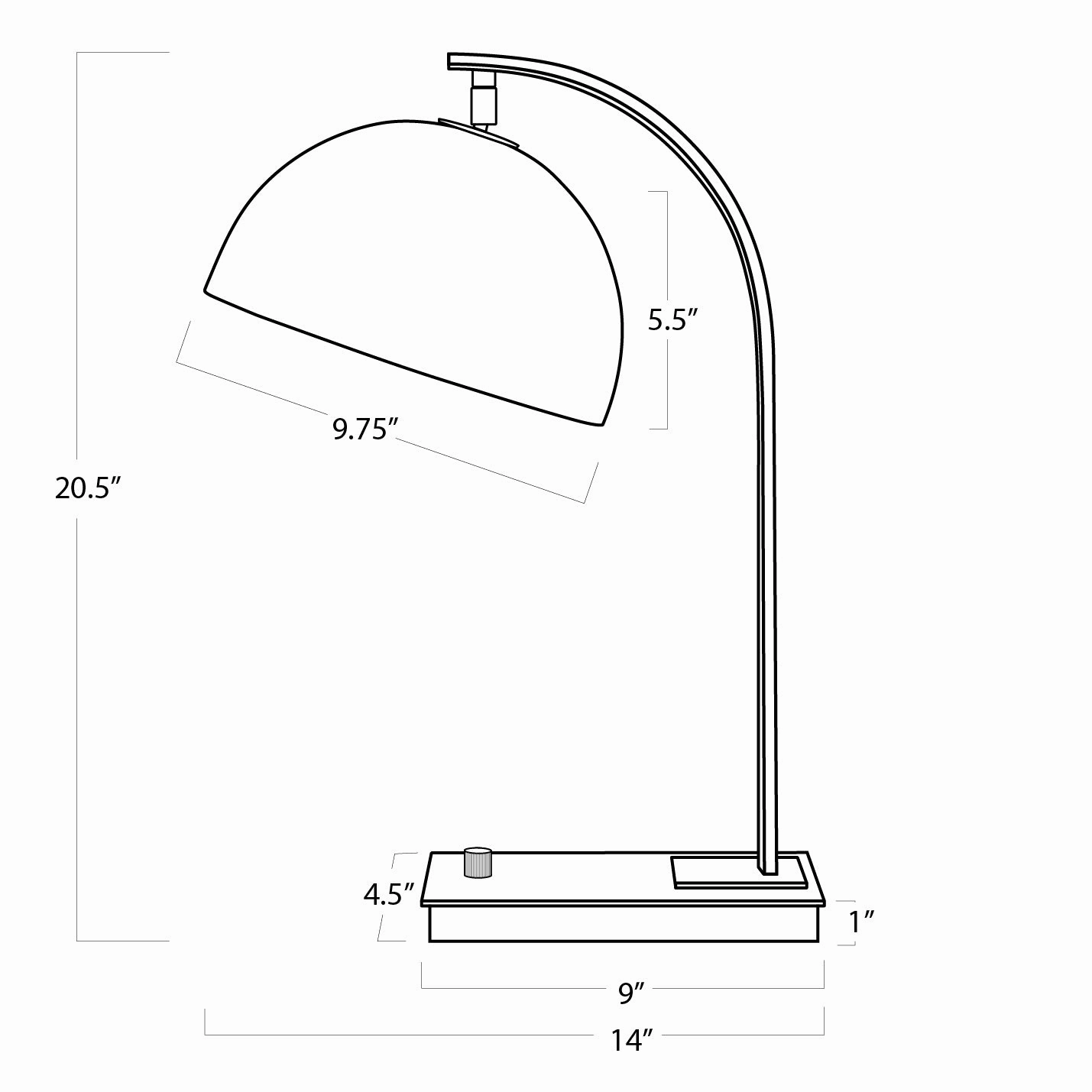 Otto One Light Desk Lamp Oil Rubbed Bronze Desk Lamps online discount