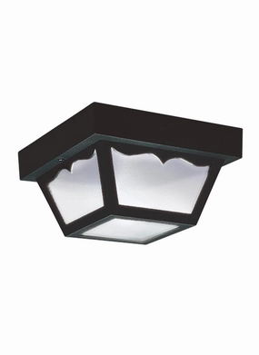 Outdoor Ceiling One Light Outdoor Flush Mount Black Outdoor Ceiling Mount Lighting hot sale
