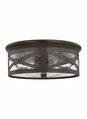 Outdoor Ceiling Two Light Outdoor Flush Mount Antique Bronze Outdoor Ceiling Mount Lighting hot sale