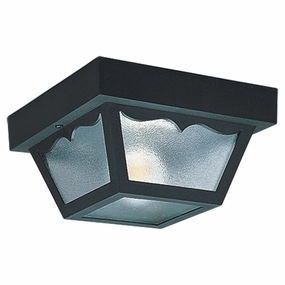 Outdoor Ceiling Two Light Outdoor Flush Mount Black Outdoor Ceiling Mount Lighting hot sale