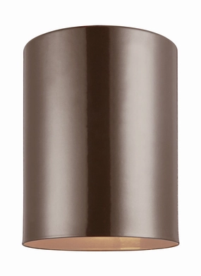 Outdoor Cylinders One Light Outdoor Flush Mount Bronze Outdoor Ceiling Mount Lighting hot sale