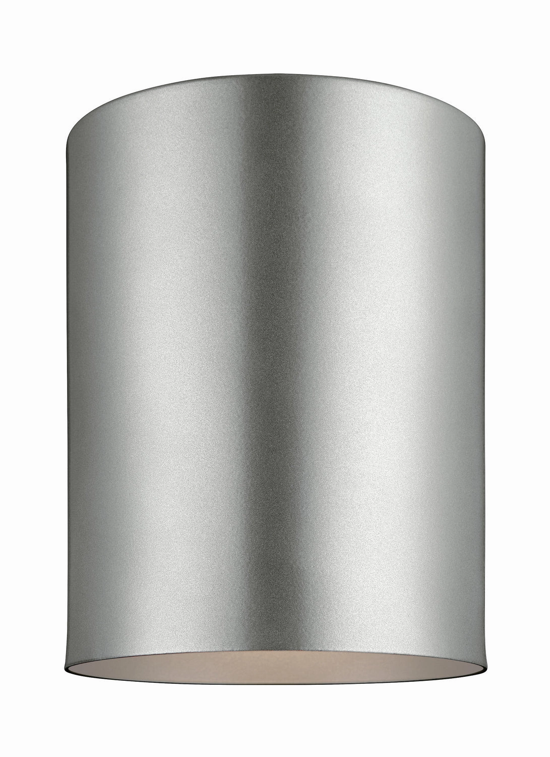 Outdoor Cylinders One Light Outdoor Flush Mount Painted Brushed Nickel Outdoor Ceiling Mount Lighting hot sale