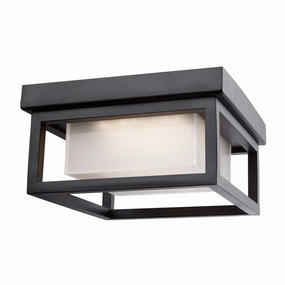 Overbrook LED Outdoor Flush Mount Black Outdoor Ceiling Mount Lighting hot sale