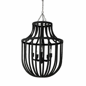 Paloma Five Light Chandelier Black Ceiling Lights Lighting best price