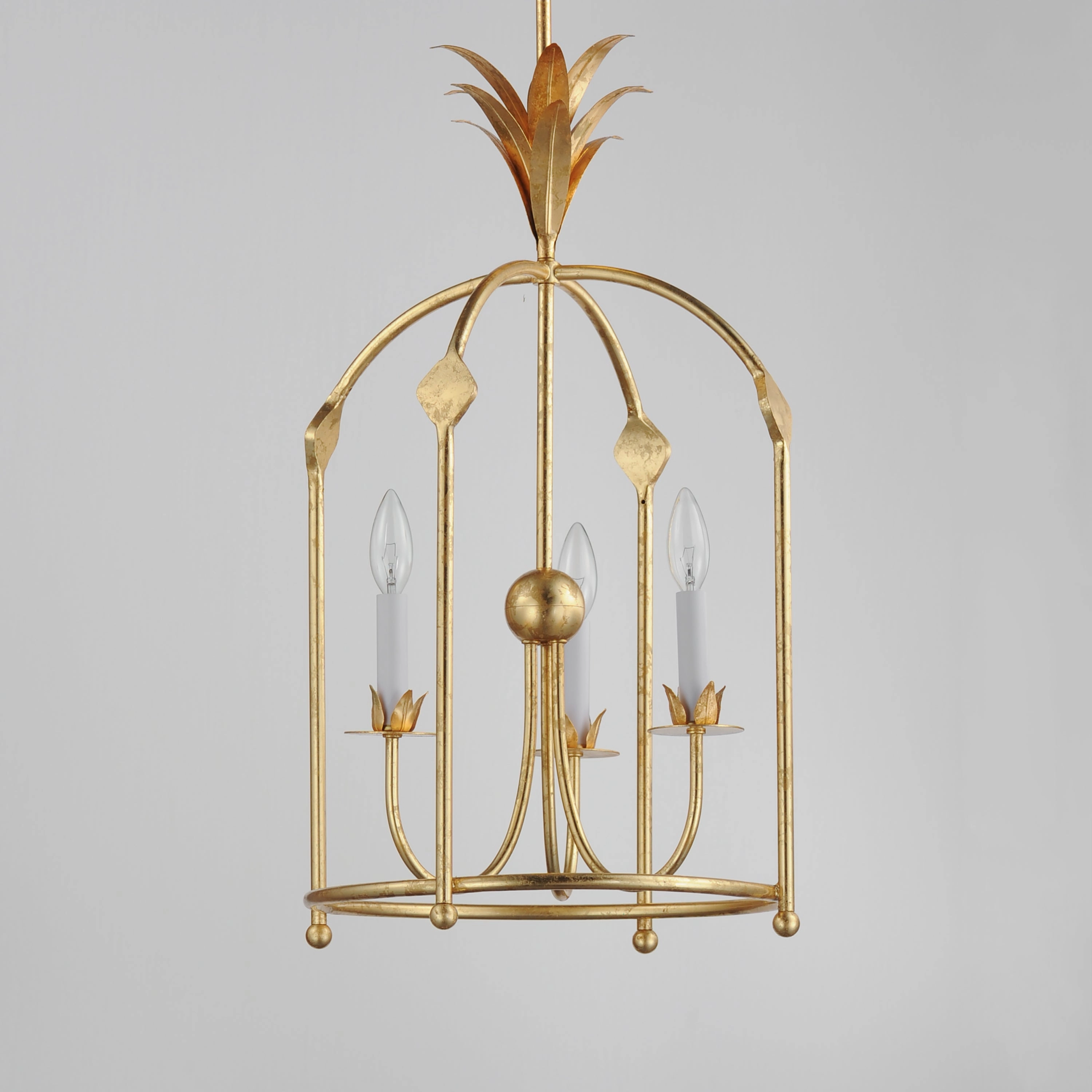 Paloma Three Light Foyer Pendant Gold Leaf Cheap Ceiling Lights available