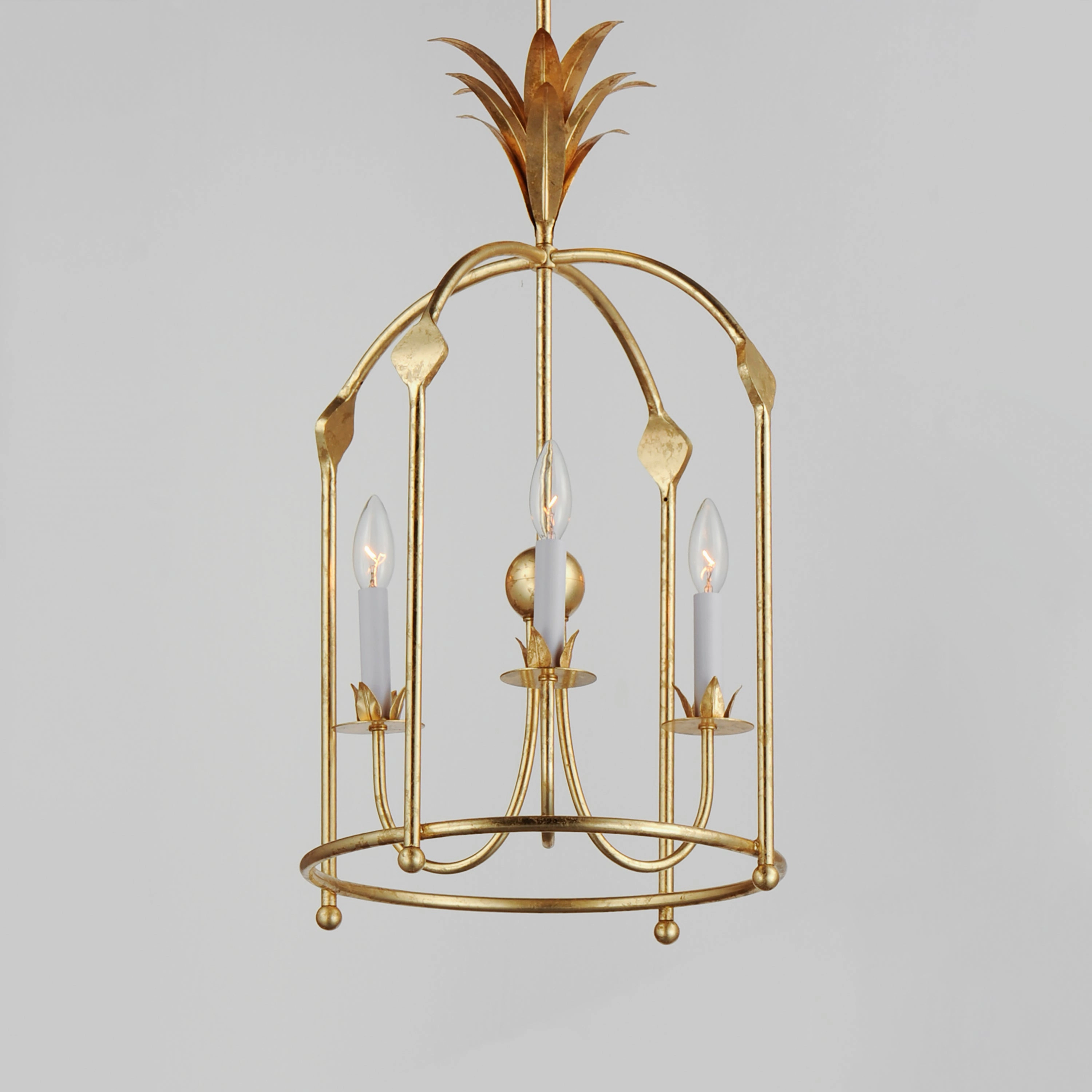 Paloma Three Light Foyer Pendant Gold Leaf Cheap Ceiling Lights available