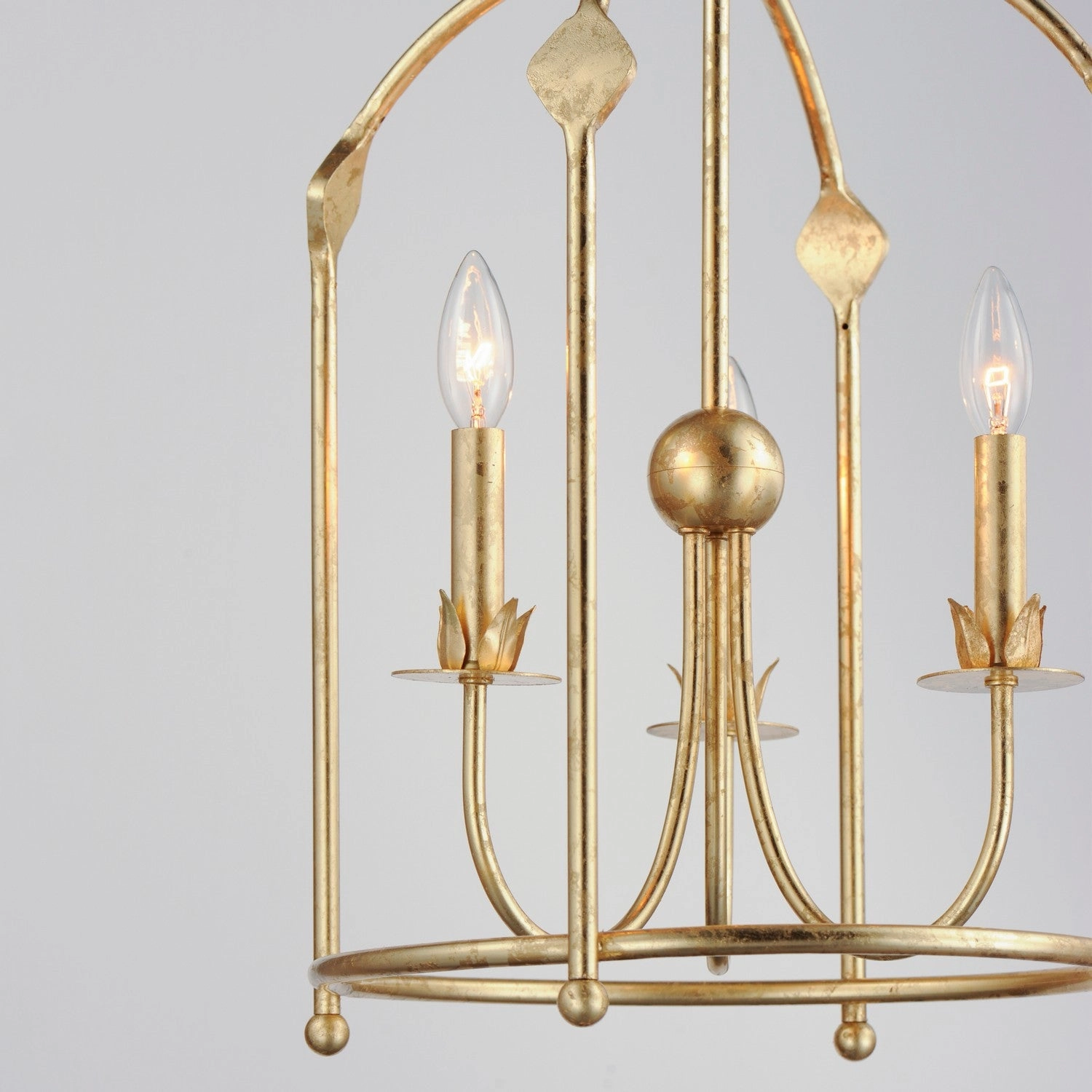 Paloma Three Light Foyer Pendant Gold Leaf Cheap Ceiling Lights available