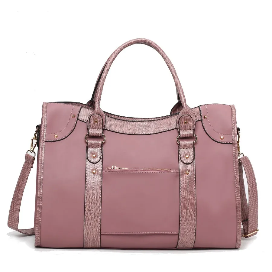 Patricia Vegan Leather Womens Duffle Handbag