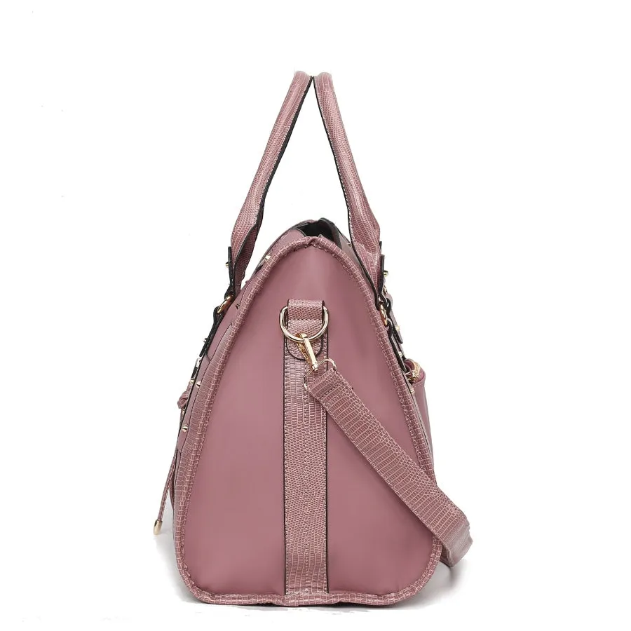 Patricia Vegan Leather Womens Duffle Handbag