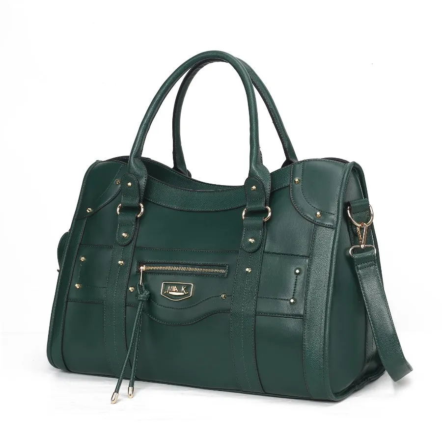 Patricia Vegan Leather Womens Duffle Handbag