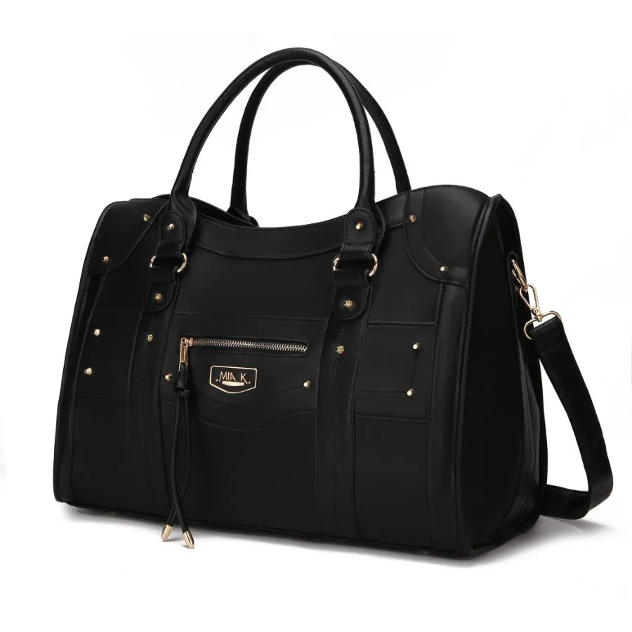 Patricia Vegan Leather Womens Duffle Handbag