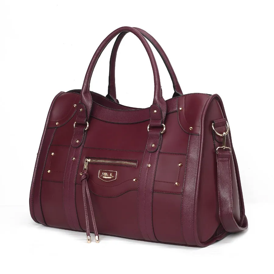 Patricia Vegan Leather Womens Duffle Handbag