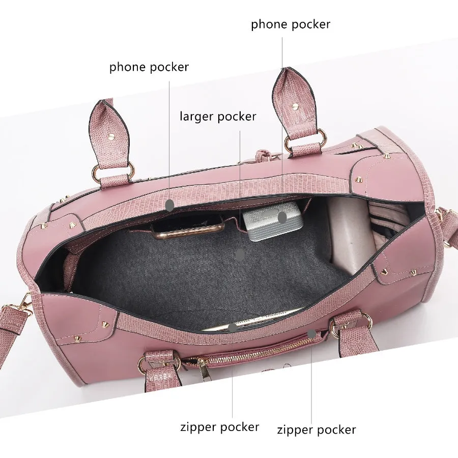 Patricia Vegan Leather Womens Duffle Handbag