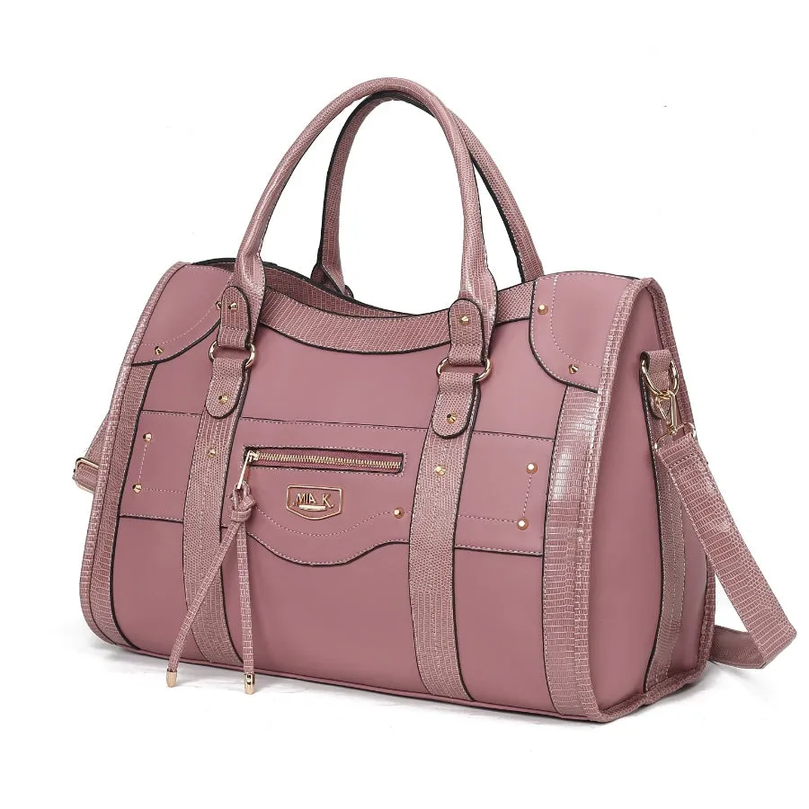 Patricia Vegan Leather Womens Duffle Handbag