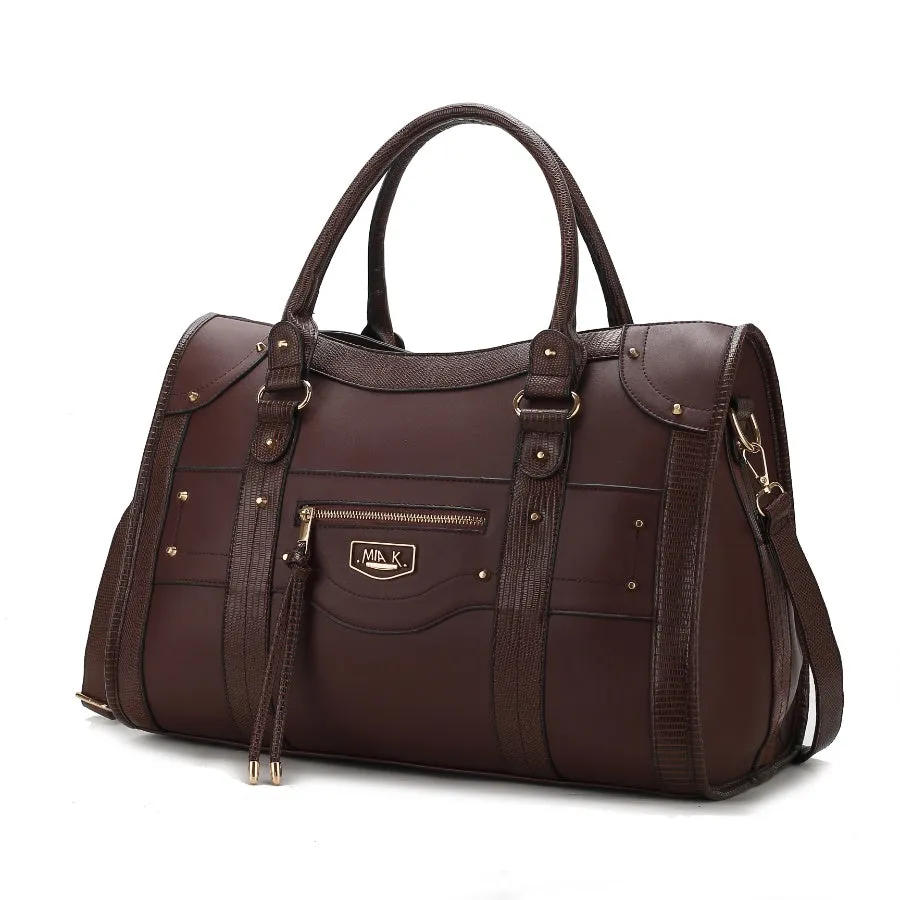 Patricia Vegan Leather Womens Duffle Handbag