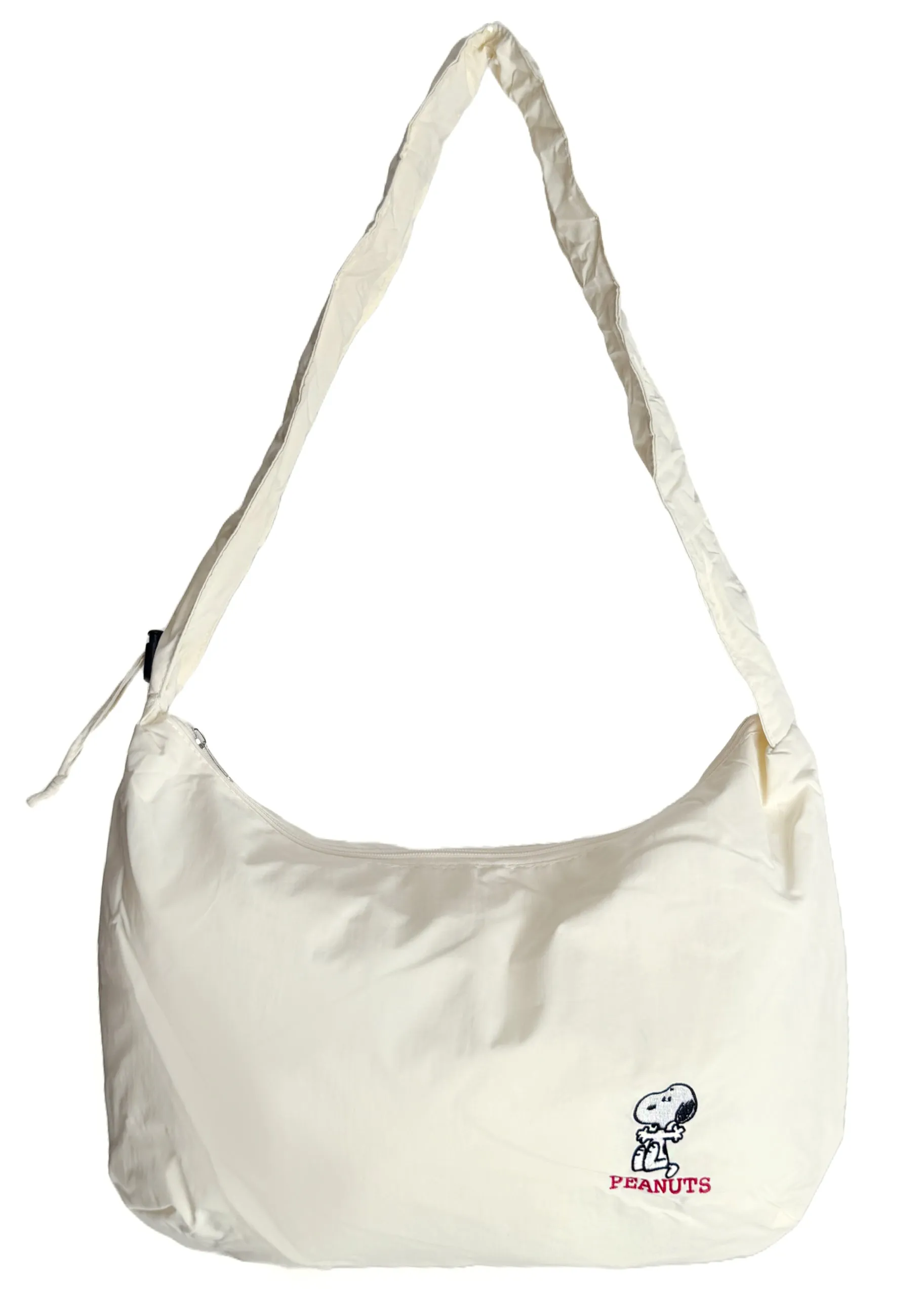 Peanuts Snoopy Say Hi Medium Nylon Ivory Shoulder Bag