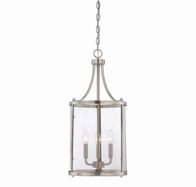 Penrose Three Light Foyer Pendant Satin Nickel Ceiling Lights Lighting free shipping