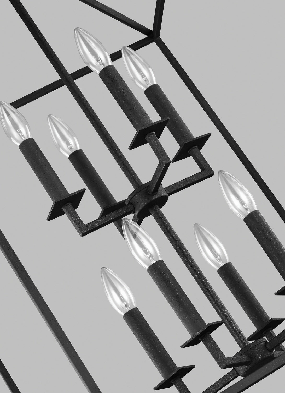 Perryton Eight Light Hall / Foyer Midnight Black Ceiling Light Fixtures on sale