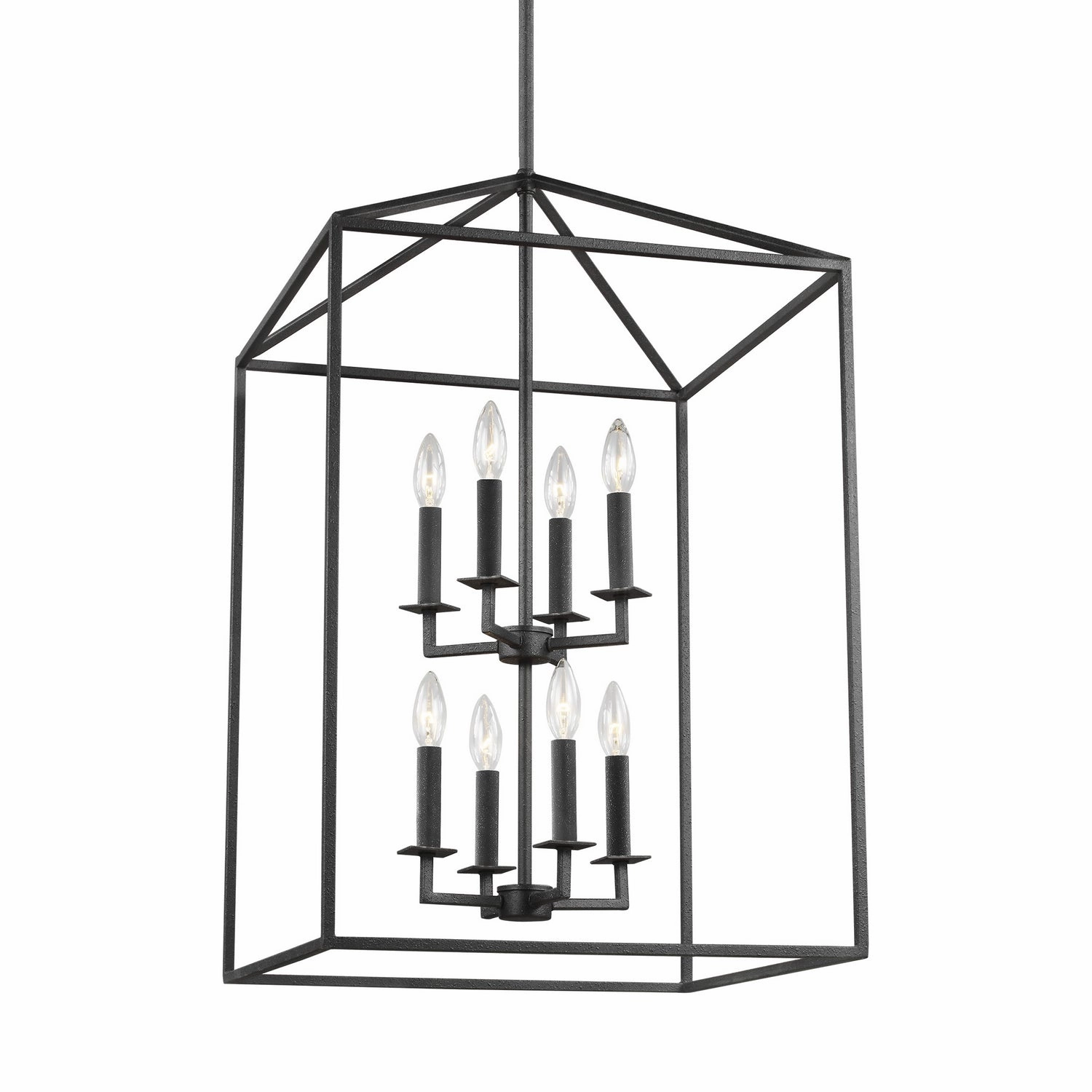Perryton Eight Light Hall / Foyer Midnight Black Ceiling Light Fixtures on sale