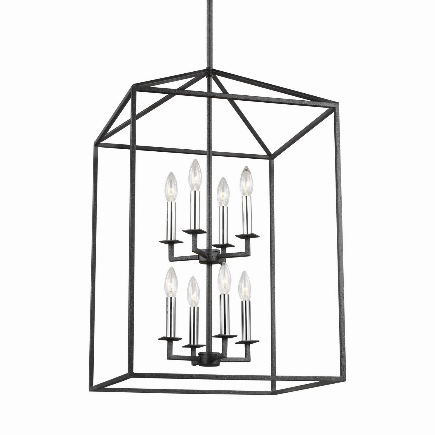 Perryton Eight Light Hall / Foyer Midnight Black Ceiling Light Fixtures on sale