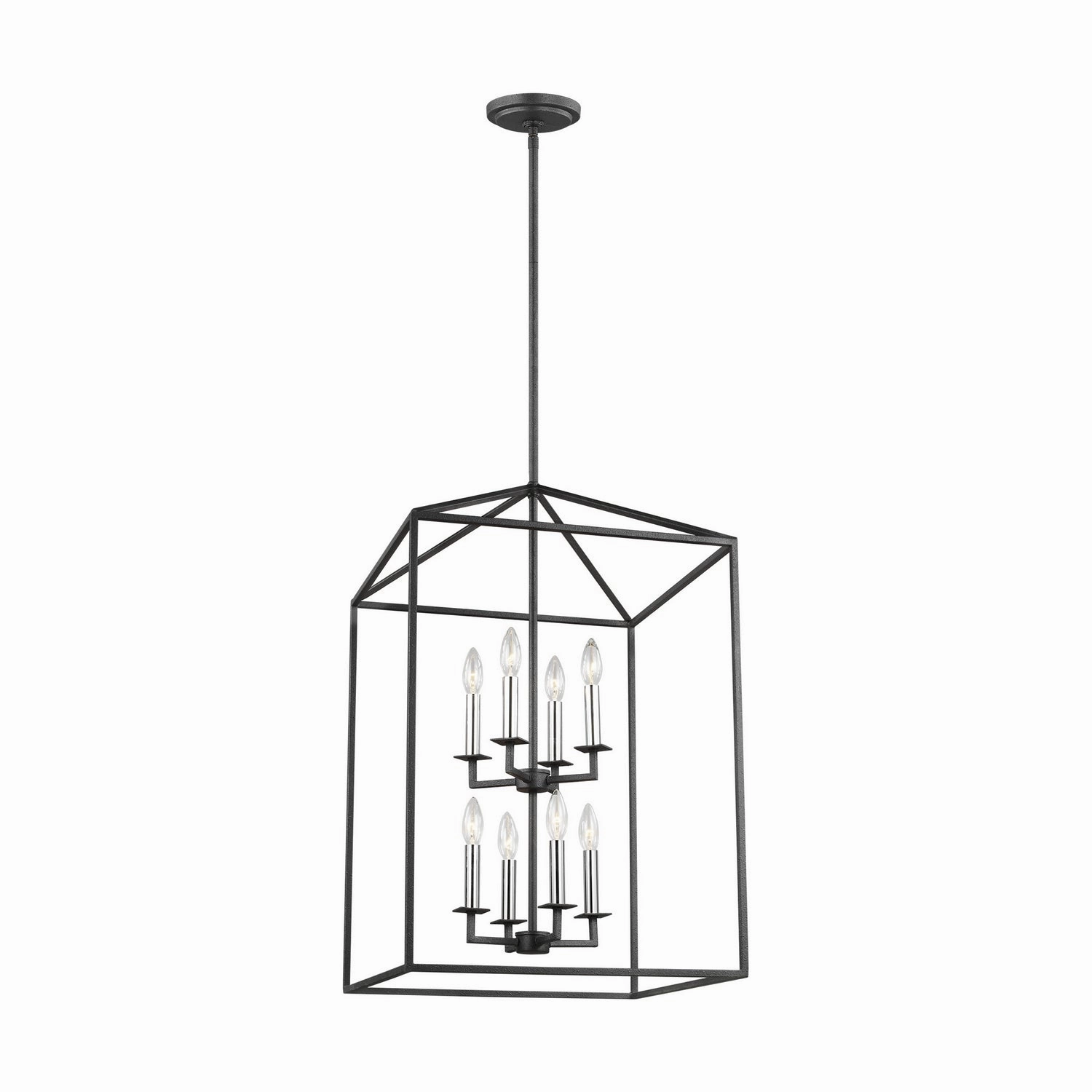 Perryton Eight Light Hall / Foyer Midnight Black Ceiling Light Fixtures on sale