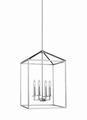 Perryton Four Light Hall / Foyer Chrome Ceiling Lights Lighting free shipping